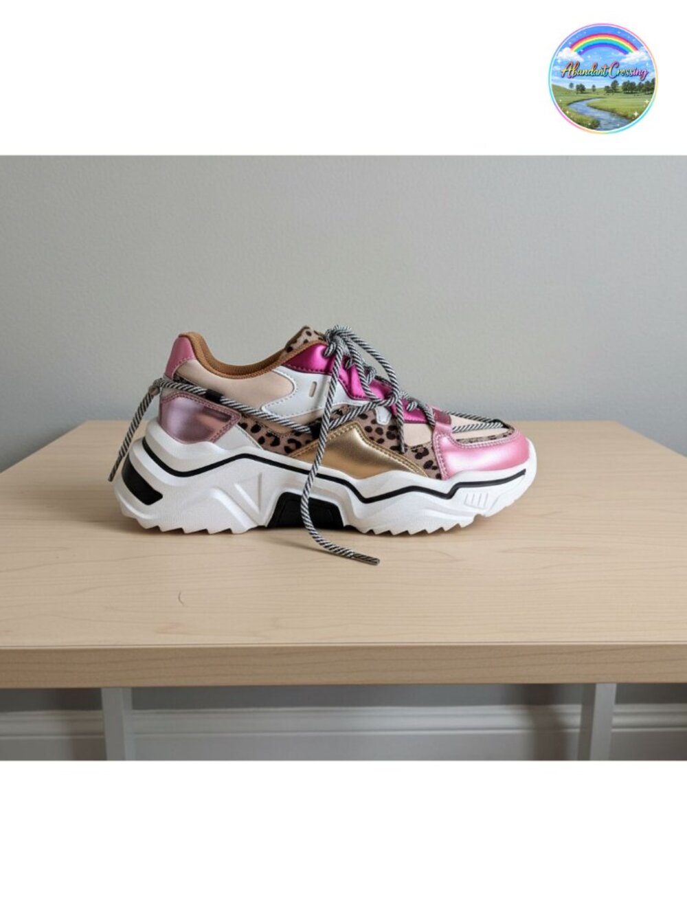 Platform Chunky Dad Sneakers Lightweight Lace-Up Walking Shoes